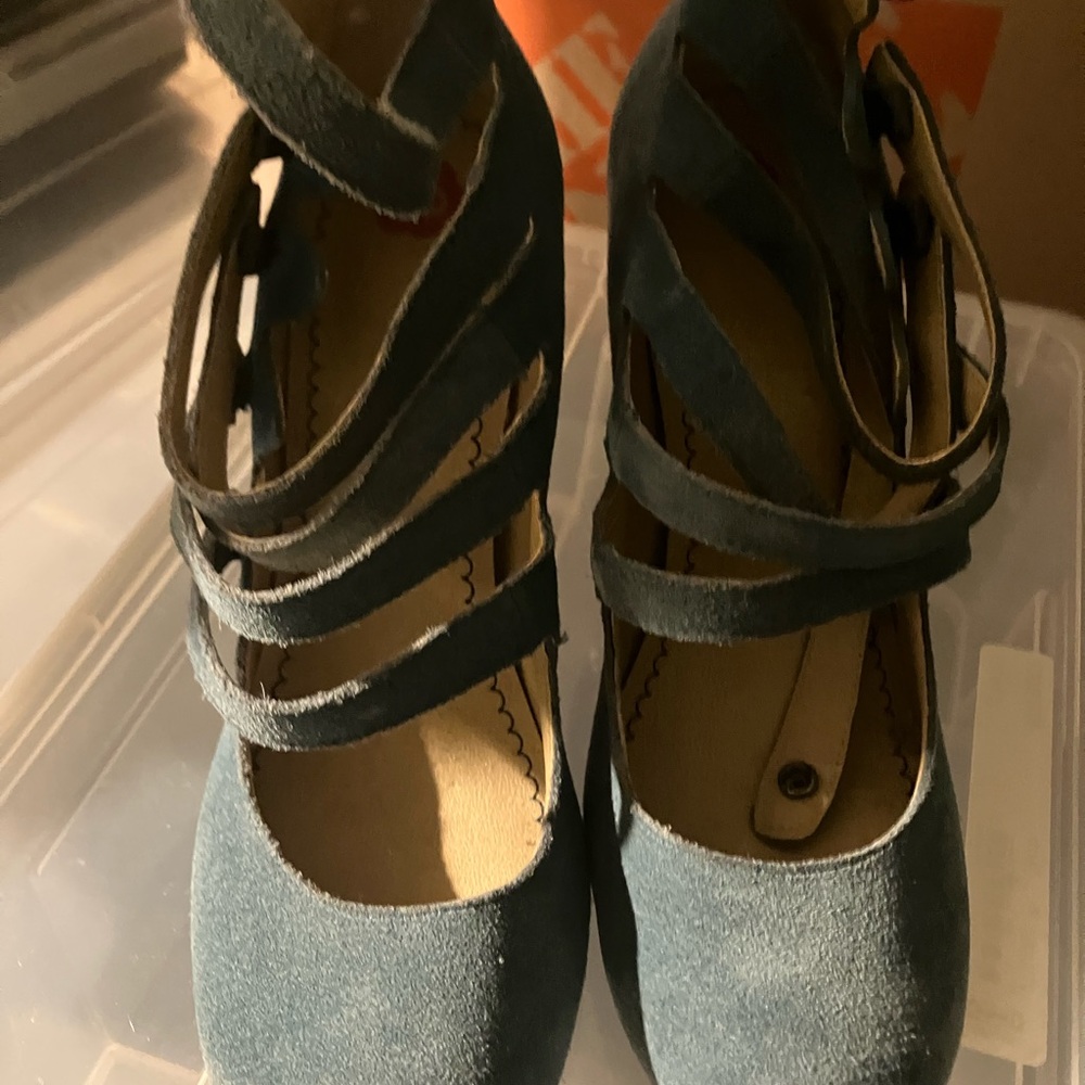 Blue Suede BP Shoes